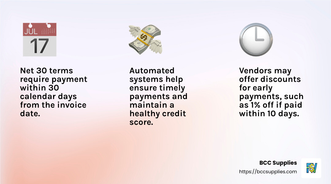 Importance of timely invoice payments - how to open a net 30 account infographic 3_facts_emoji_light-gradient