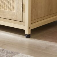 d0102h2jc4v-4.jpg Rattan bookshelf 5 tiers Bookcases Storage Rack with cabinet for Living Room Home Office