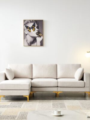 Living Room Furniture Modern Leisure L Shape Couch