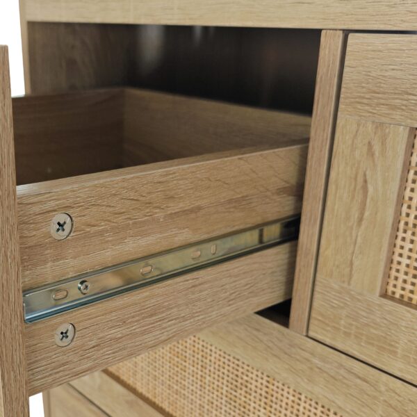 d0102h2z91v-2.jpg 4 Drawers Rattan Cabinet,for Bedroom,Living Room,Dining Room,Hallways,Easy Assembly