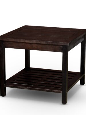 Longs Peak Eucalyptus 2-Shelf Side Table, Espresso