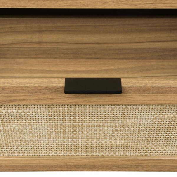 Modern 6 Drawer Dresser Wood Cabinet (Walnut)