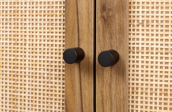 d0102h7btdj-12.jpg Natural rattan, Allen 2 Door high cabinet, rattan, Built-in adjustable shelf, Easy Assembly, Free Standing Cabinet for Living Room Bedroom