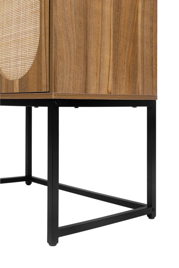 d0102h7btdj-13.jpg Natural rattan, Allen 2 Door high cabinet, rattan, Built-in adjustable shelf, Easy Assembly, Free Standing Cabinet for Living Room Bedroom