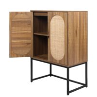 d0102h7btdj-9.jpg Natural rattan, Allen 2 Door high cabinet, rattan, Built-in adjustable shelf, Easy Assembly, Free Standing Cabinet for Living Room Bedroom