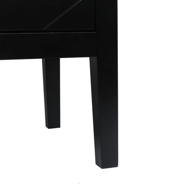 d0102h7buq6-18.jpg 2 Door Wooden Cabinets, Black Wood Cabinet Vintage Style Sideboard for Living Room Dining Room Office