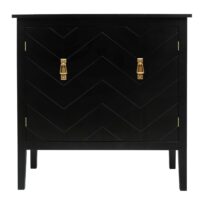 d0102h7buq6-5.jpg 2 Door Wooden Cabinets, Black Wood Cabinet Vintage Style Sideboard for Living Room Dining Room Office