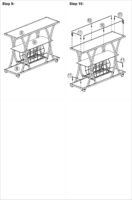 Contemporary Chrome Bar Cart with Wine Rack Silver Modern Glass Metal Frame Wine Storage