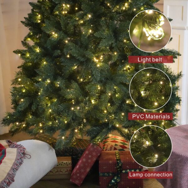 d0102hav2k8-5.jpg 5FT Festive Christmas Tree with 250 Warm White LED Lights and Pine Cones