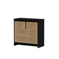 d0102hgnye7-1.jpg 4 Drawers Rattan Cabinet,for Bedroom,Living Room,Dining Room,Hallways,Easy Assembly
