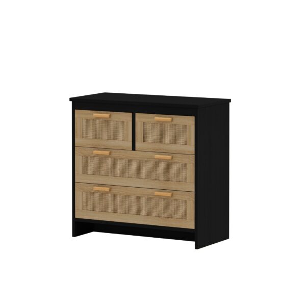 d0102hgnye7-1.jpg 4 Drawers Rattan Cabinet,for Bedroom,Living Room,Dining Room,Hallways,Easy Assembly