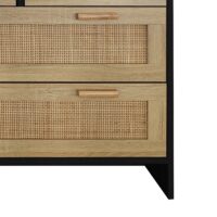 d0102hgnye7-3.jpg 4 Drawers Rattan Cabinet,for Bedroom,Living Room,Dining Room,Hallways,Easy Assembly