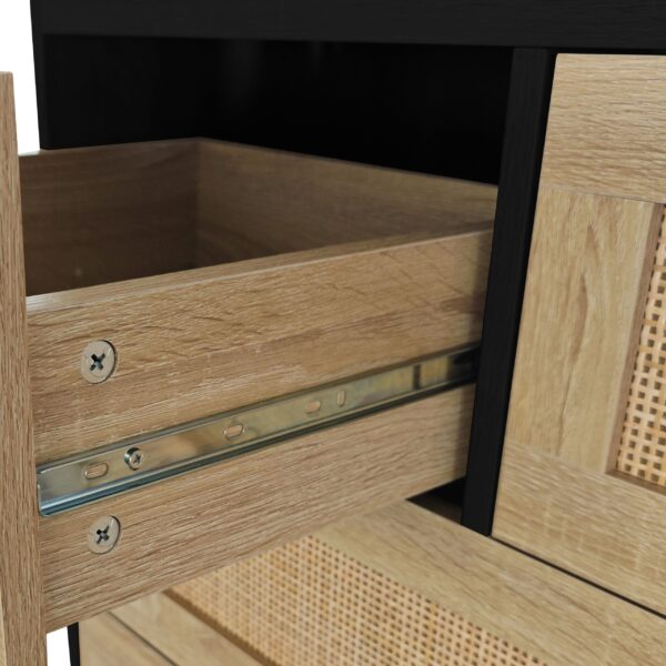 d0102hgnye7-4.jpg 4 Drawers Rattan Cabinet,for Bedroom,Living Room,Dining Room,Hallways,Easy Assembly