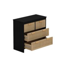 d0102hgnye7-5.jpg 4 Drawers Rattan Cabinet,for Bedroom,Living Room,Dining Room,Hallways,Easy Assembly