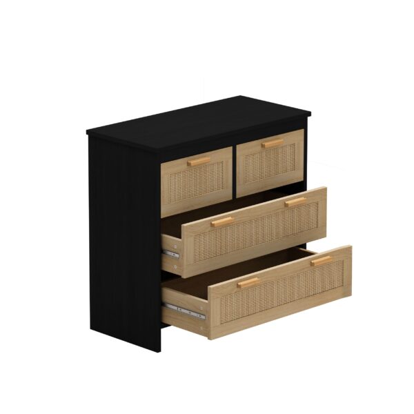 d0102hgnye7-5.jpg 4 Drawers Rattan Cabinet,for Bedroom,Living Room,Dining Room,Hallways,Easy Assembly