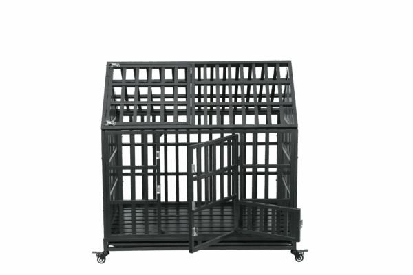 Heavy Duty Dog Cage pet Crate with Roof