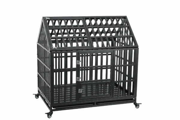 Heavy Duty Dog Cage pet Crate with Roof