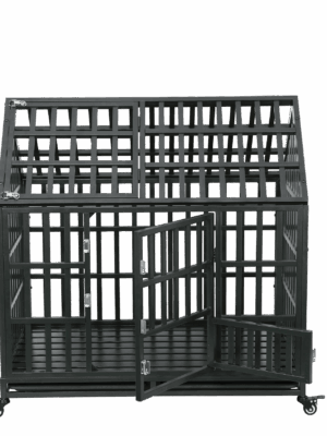 Heavy Duty Dog Cage pet Crate with Roof