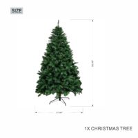 5FT Classic Christmas Tree with 819 Branch Tips, Flame-Retardant PVC, Environmentally Friendly Artificial