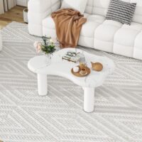 d0102hpip8x-1.jpg Cloud Coffee Table Classic Modern Marbling Tea Table, Irregular Indoor End Table For Living Room Apartment Free Shape with 3 Legs