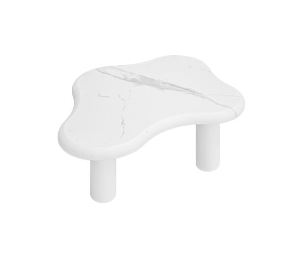 d0102hpip8x-16.jpg Cloud Coffee Table Classic Modern Marbling Tea Table, Irregular Indoor End Table For Living Room Apartment Free Shape with 3 Legs