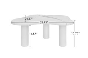 d0102hpip8x-4.jpg Cloud Coffee Table Classic Modern Marbling Tea Table, Irregular Indoor End Table For Living Room Apartment Free Shape with 3 Legs