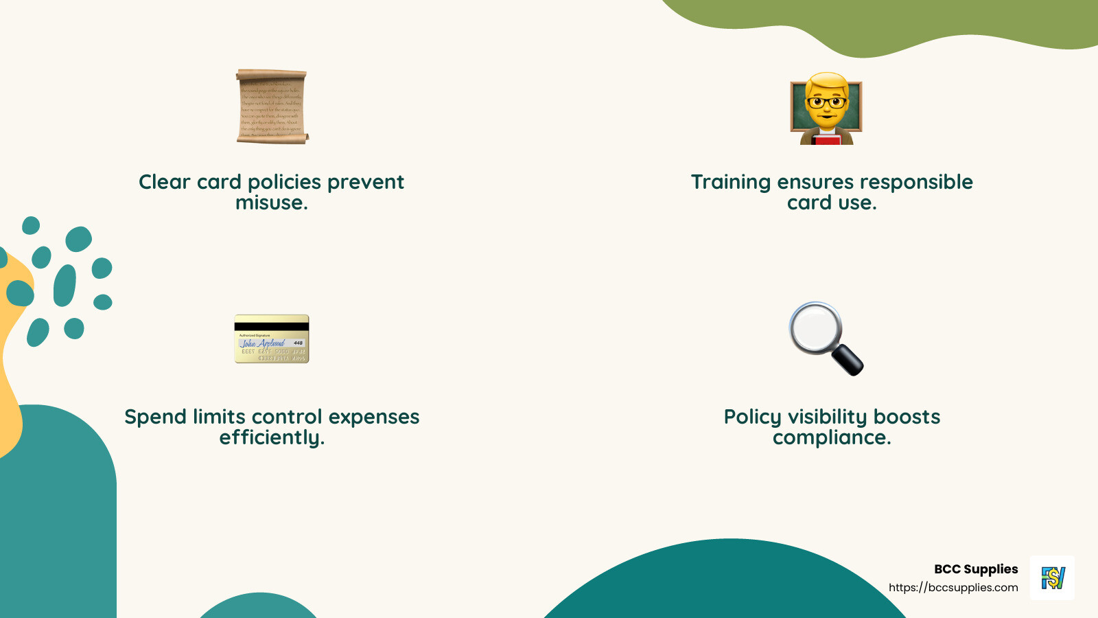 Spend limits help control costs and prevent misuse - Business credit card management infographic 4_facts_emoji_nature Spend limits help control costs and prevent misuse - Business credit card management infographic 4_facts_emoji_nature