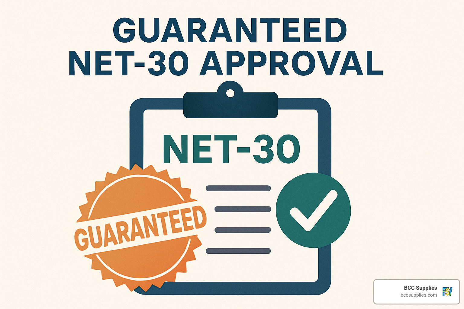 business documentation checklist - guaranteed net30 apporval